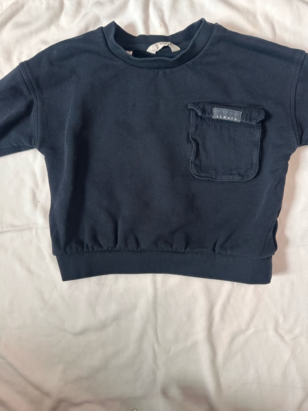 Mango Kids Navy Pocket Sweatshirt